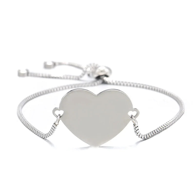 Engraved Family Baby Pets Photo Name Bracelet