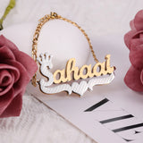 Two-Color Heart Bracelet 18K Gold Stainless Steel Personalized Women