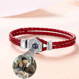925 Silver Hexagram Projection Bracelet for Him