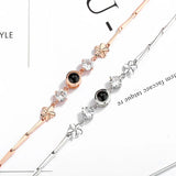 Photo Projection Bracelet Personalized Couple Bangles For Him