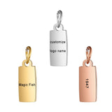 Stainless Steel Cuboid Pendant for DIY Jewelry Making