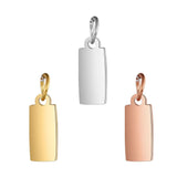 Stainless Steel Cuboid Pendant for DIY Jewelry Making