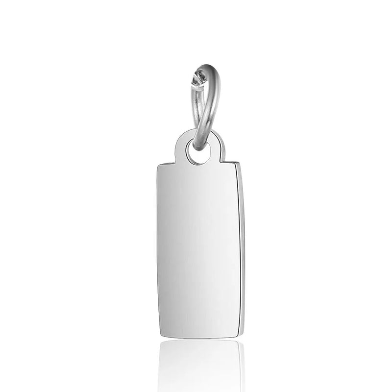 Stainless Steel Cuboid Pendant for DIY Jewelry Making