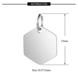 Stainless Steel Geometric Pendant for Jewelry Making