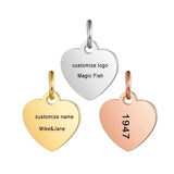 Stainless Steel Heart Pendant for Jewelry Making