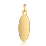 Stainless Steel Oval Pendant for DIY Jewelry Making
