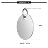 Stainless Steel Oval Pendant for Jewelry Making DIY