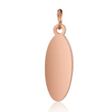 Stainless Steel Oval Pendant for DIY Jewelry Making