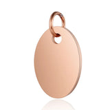 Stainless Steel Oval Pendant for Jewelry Making DIY