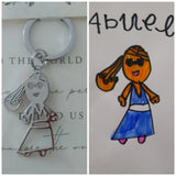 Children Drawing Necklace Personalized Pendant Necklace for Women
