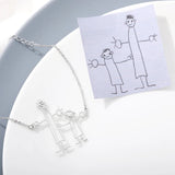 Child's Drawing Name Bracelet Personalized Jewelry