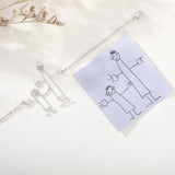 Child's Drawing Name Bracelet Personalized Jewelry