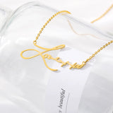 Children's Drawing Necklace Stainless Steel Personalized Name Kids Gift