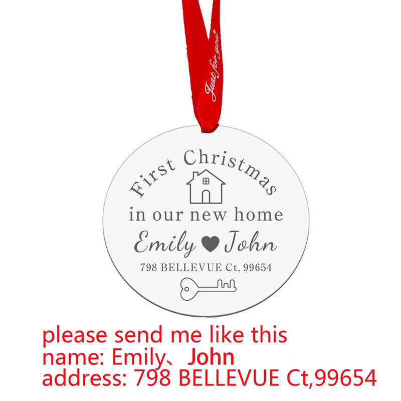 Personalized First Christmas Tree Pendant Decor