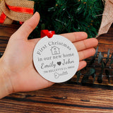 Personalized First Christmas Tree Pendant Decor