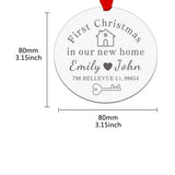 Personalized First Christmas Tree Pendant Decor