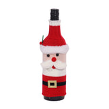 Christmas Red Wine Set Snowman Elk Decor