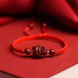 Cinnabar Fox Chinese Zodiac DIY Bracelet for Woman