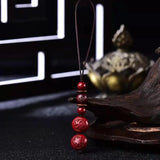Cinnabar Zodiac Key Chain Organic Jewellery Chinese Natural Charm Amulet