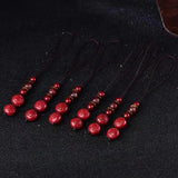 Cinnabar Zodiac Key Chain Organic Jewellery Chinese Natural Charm Amulet