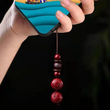 Cinnabar Zodiac Key Chain Organic Jewellery Chinese Natural Charm Amulet