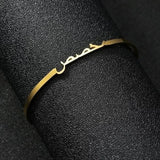 Personalized Name Bracelet Stainless Steel Romantic Love Jewelry Mother Gift