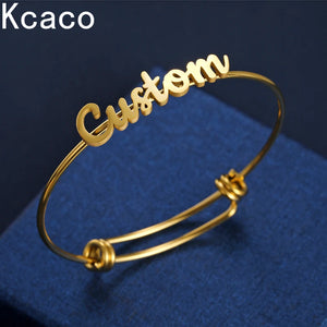 Classic Personalized Name Bracelet Steel Jewelry
