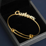 Classic Personalized Name Bracelet Steel Jewelry