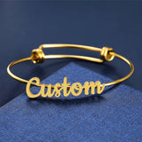 Classic Personalized Name Bracelet Steel Jewelry