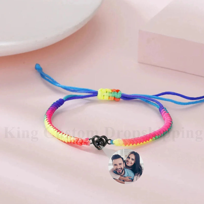 Personalized Projection Hand Rope Bracelet