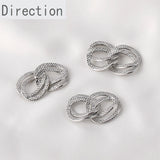 14k Diamond Pattern Twist Oval Flat Chain DIY Accessory