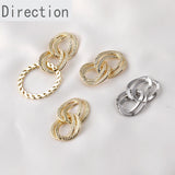 14k Diamond Pattern Twist Oval Flat Chain DIY Accessory