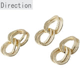 14k Diamond Pattern Twist Oval Flat Chain DIY Accessory