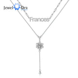 Personalized Copper Nameplate Pendant Double Link Chain Necklace