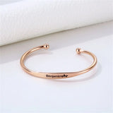 Personalized Name Stainless Steel Engrave Bracelets for Women