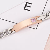 Couple Memorial Bangle Wedding Bracelet Engraved Sets Gift