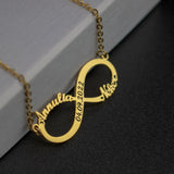 Couple Names Unlimited Symbols Stainless Steel Necklaces