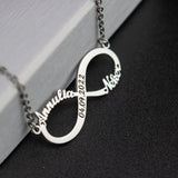 Couple Names Unlimited Symbols Stainless Steel Necklaces