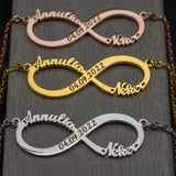 Couple Names Unlimited Symbols Stainless Steel Necklaces