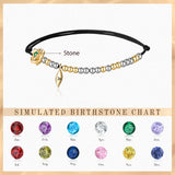 Personalized Engraving Rose Bracelet Adjustable Chain