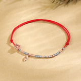 Personalized Engraving Rose Bracelet Adjustable Chain