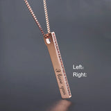 Custom Crystal Pendant Name Necklace for Women