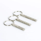 Cuboid Name Keychain Car Pendant Couple Gift