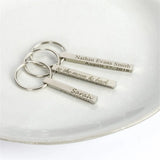Cuboid Name Keychain Car Pendant Couple Gift