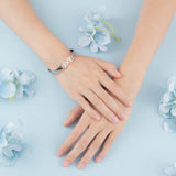 Personalized Heart Stainless Steel Cuff Bracelet - JewelOra BA102651
