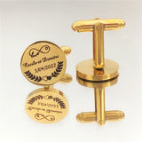 Personalized Engraved Cufflinks for Men