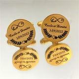 Personalized Engraved Cufflinks for Men