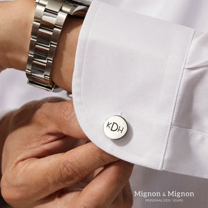Men Tie Clip Engraved Stainless Steel Shirt Button Groomsmen Gift