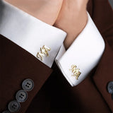 Personalized Name Logo Cufflinks Stainless Steel