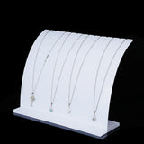 Curved Acrylic Necklace Display Stand Holder